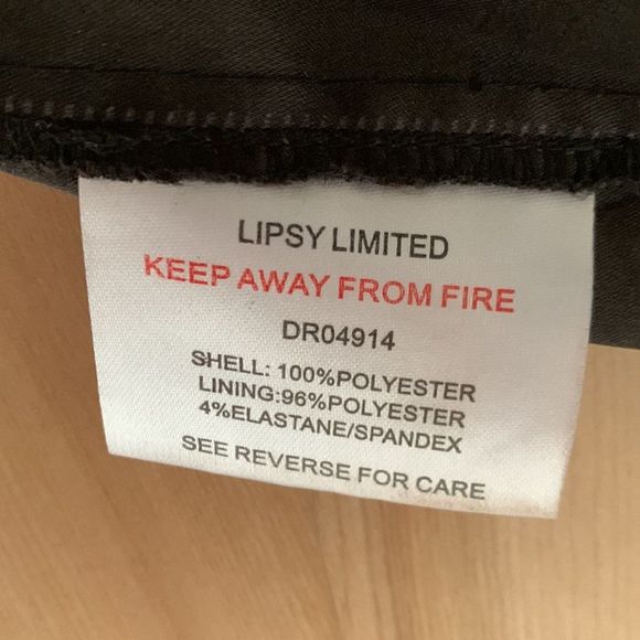 Lipsy Dress black lace x small great condition - Picture 5 of 5